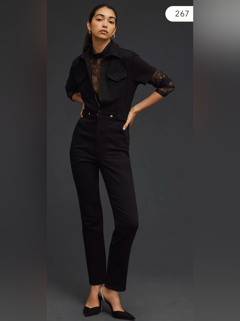 Good American Fit for Success Black Jumpsuit